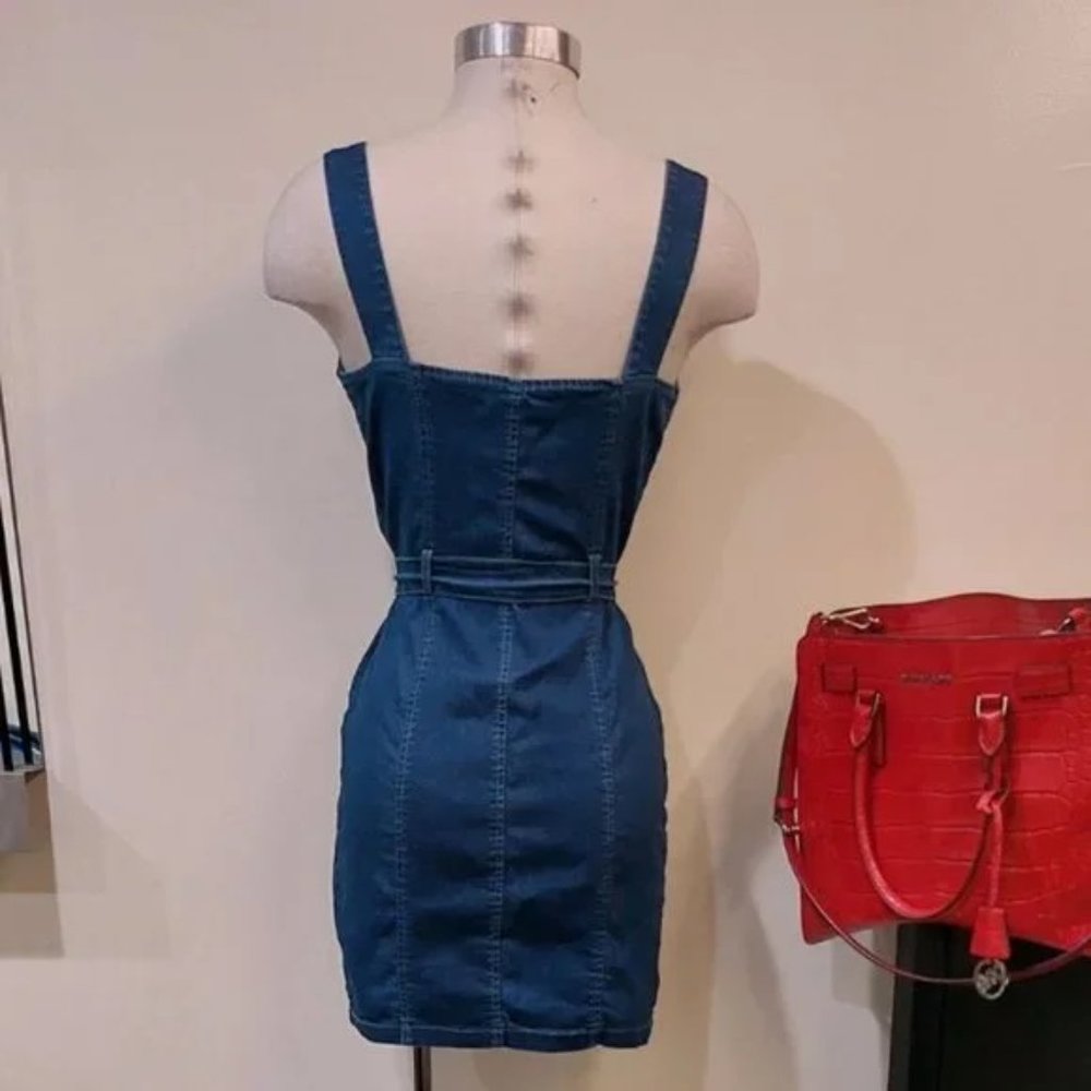 π₯HOT ITEMπ₯ Dolls Kill Belted Denim Moto Dress Dolls Kill - Picture 5 of 11